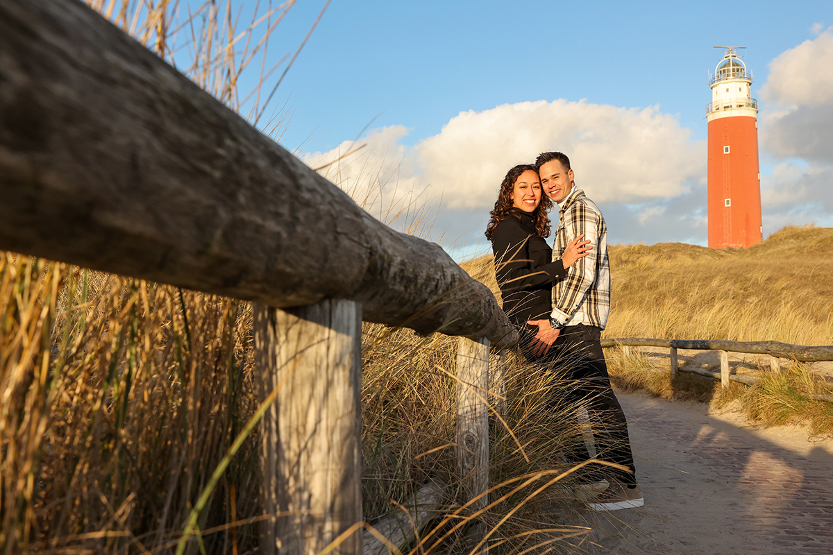 Huwelijksaanzoek op de vuurtoren van Texel - Fotograaf Texel