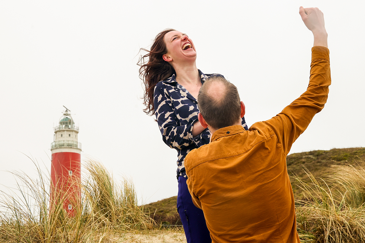 Huwelijksaanzoek op Texel - Foto Sanne