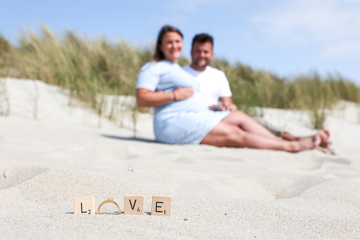Romantisch Huwelijksaanzoek strand Texel