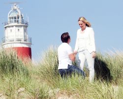 Huwelijkaanzoek vuurtoren Texel