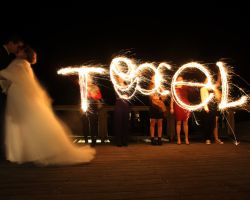 Sterretjes trouwfoto Texel