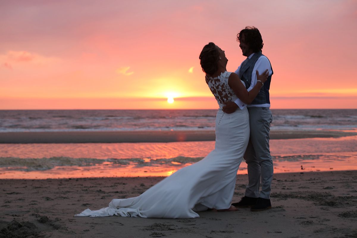 Bruidsfotograaf Texel zonsondergang