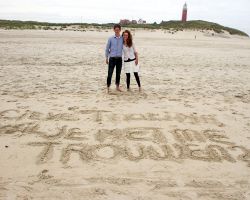 Huwelijkaanzoek strand Texel