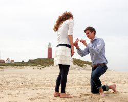 Huwelijkaanzoek vuurtoren Texel