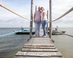 Huwelijkaanzoek steiger Texel
