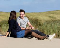 Zwangerschaps foto Duinen Texel
