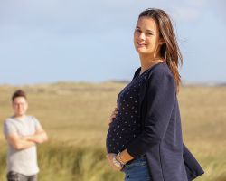 Zwangerschaps fotoshoot duinen Texel
