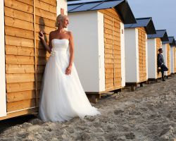 trouwfoto strandhuisje texel