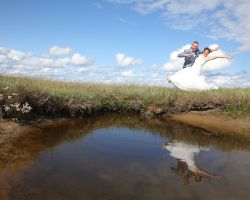 trouwfoto in De Slufter Texel