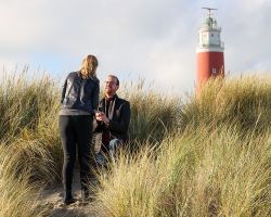 Huwelijkaanzoek vuurtoren Texel