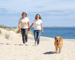 Fotoshoot met hond op Texel