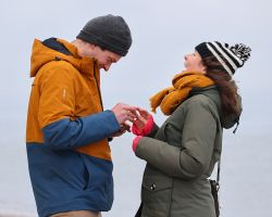 Huwelijkaanzoek op Texel