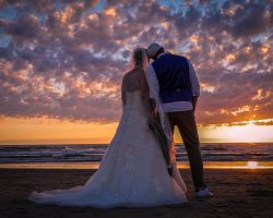 Zonsondergang strand Texel