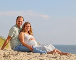 Zwangerschaps fotoshoot duinen Texel