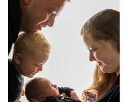 Newborn foto gezin