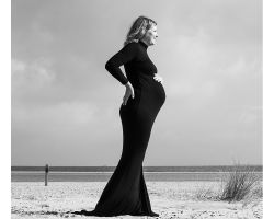 Zwangerschapsfoto strand texel
