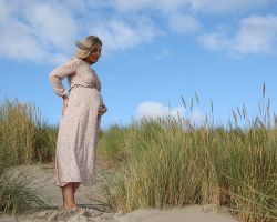Zwangerschaps foto&#039;s duinen Texel