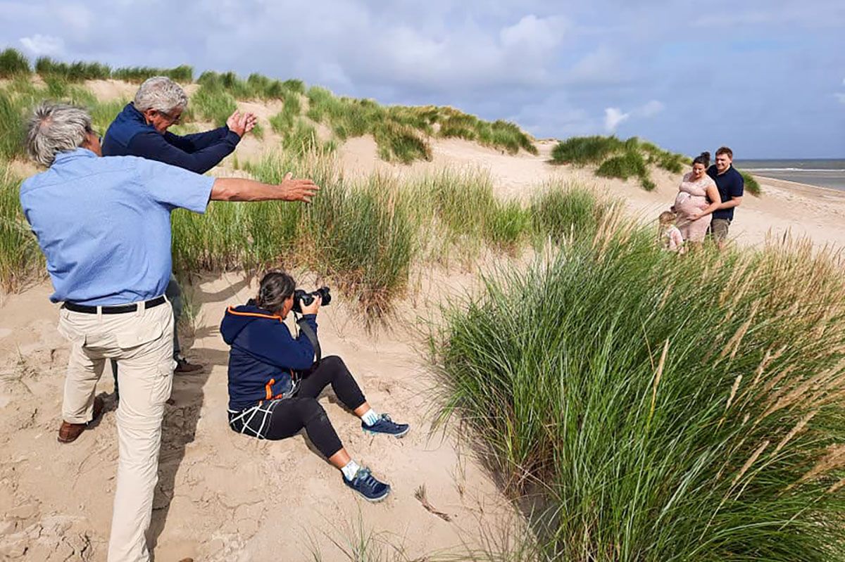 Foto Sanne aan het werk - Familiefotoshoot