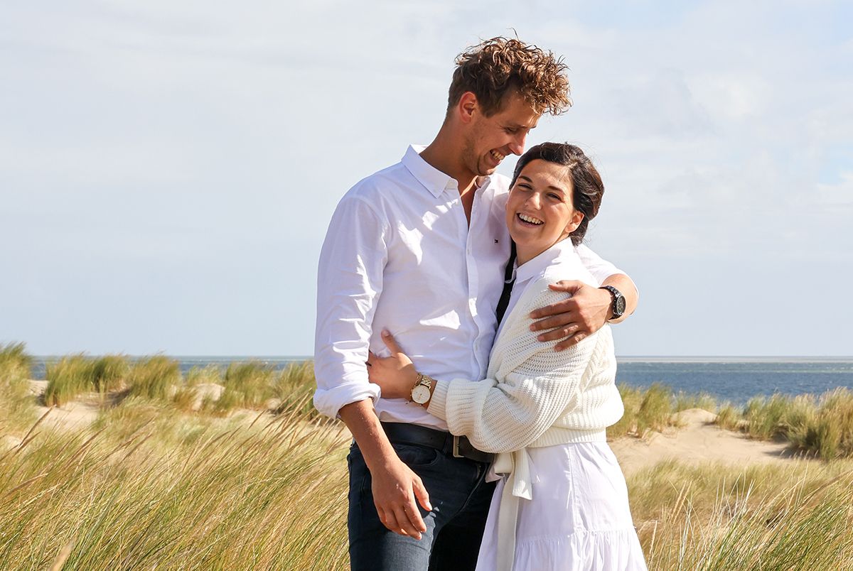 Loveshoot in de duinen van Texel