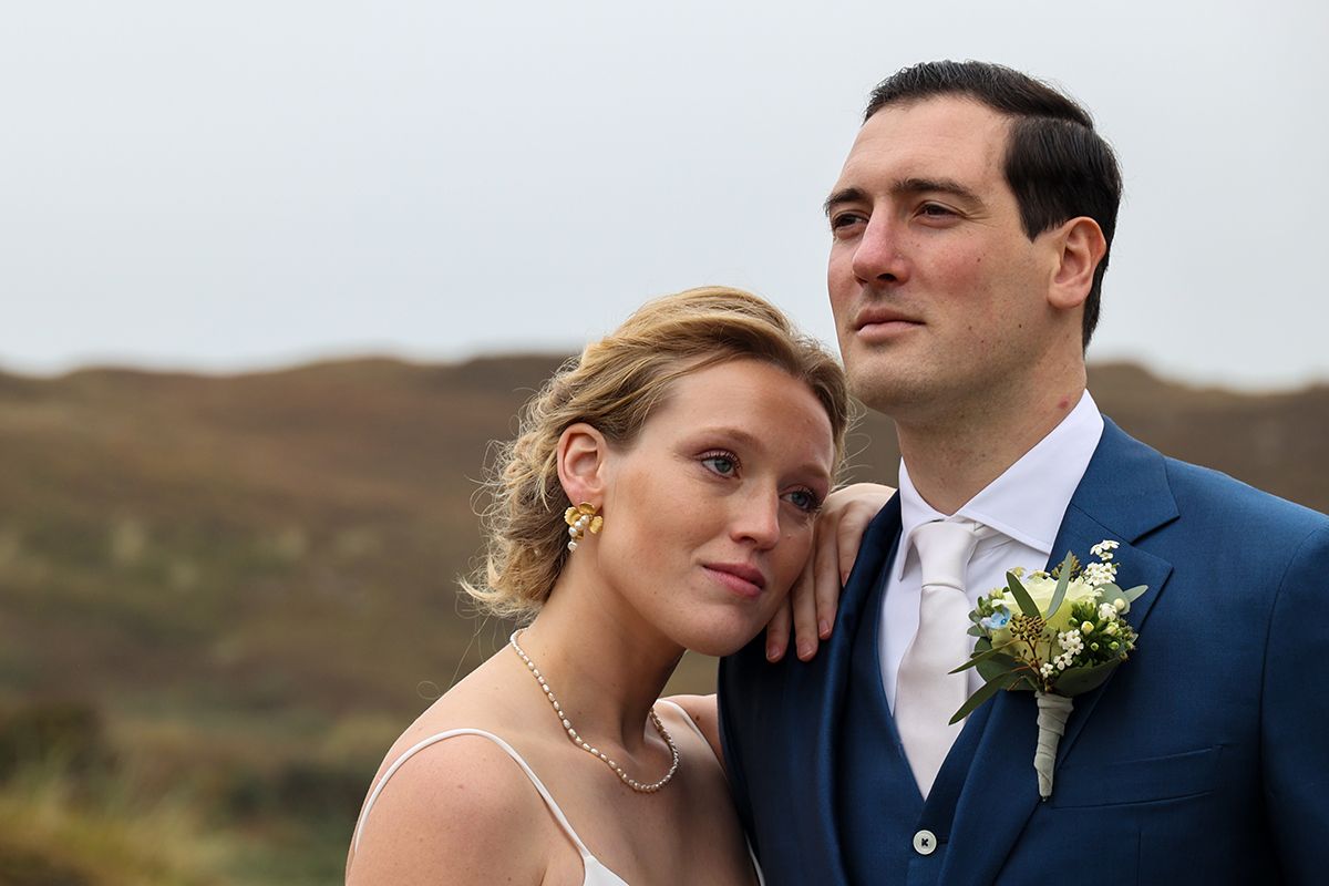 Trouwen op texel - trouwfoto's in de duinen