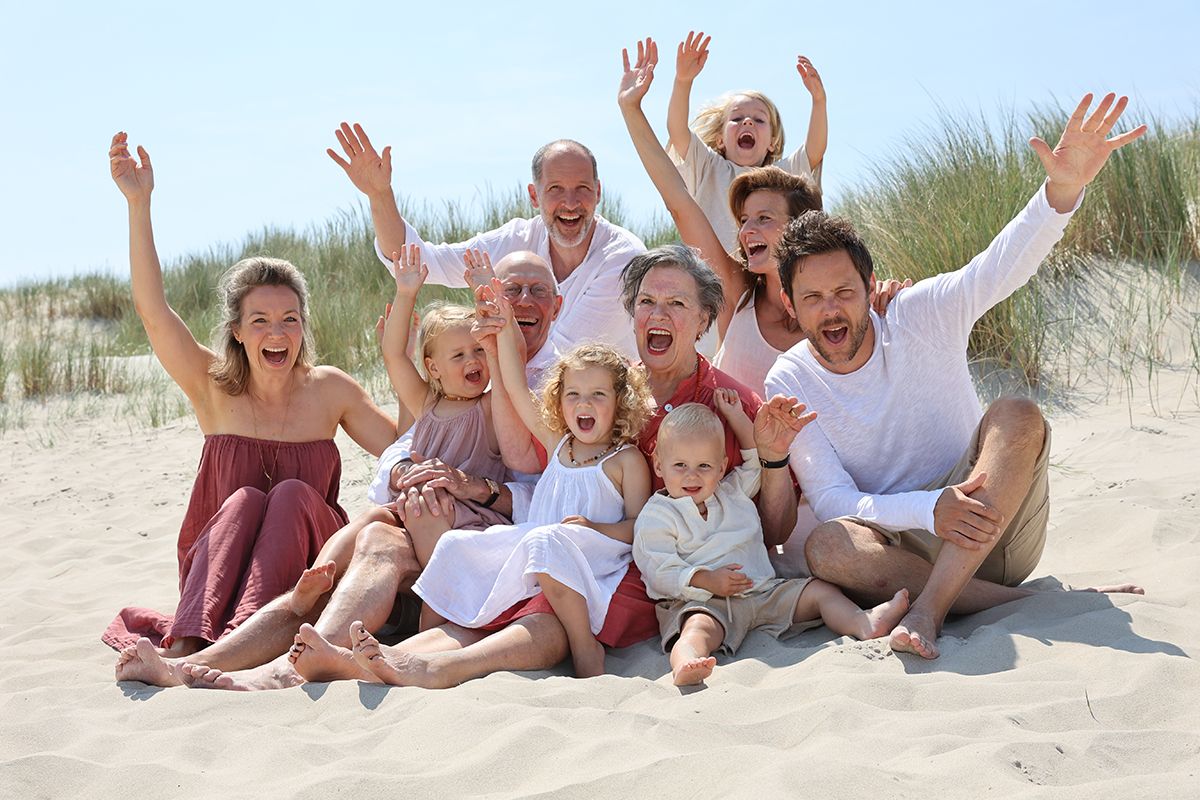 Verjaardag vieren op Texel met spontane familiefoto's