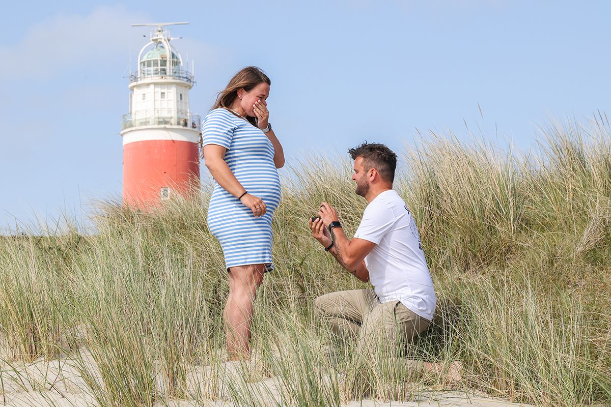 Huwelijksaanzoek vuurtoren Texel