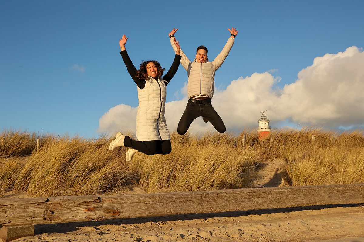 Huwelijksaanzoek op de vuurtoren van Texel - Fotograaf Texel