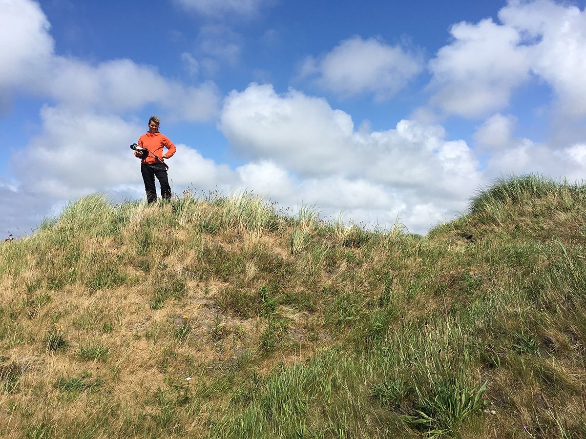 Foto Sanne in de duinen op Texel