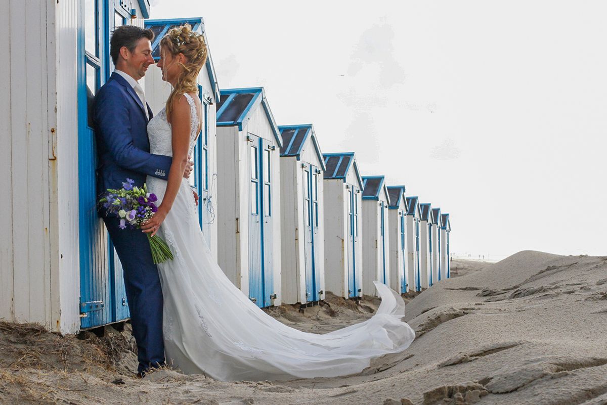 Trouwen op Texel, strandhuisjes bij Paal 21 op Texel