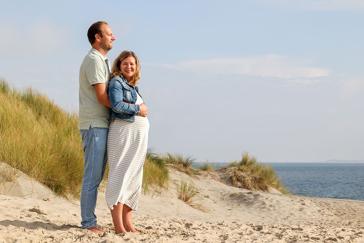 Fotoshoot tijdens babymoon op Texel