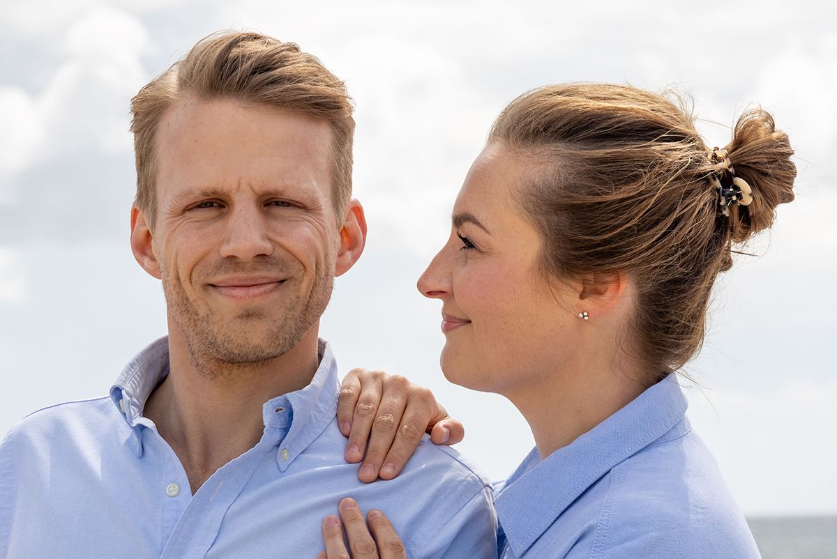 Loveshoot op strand van Texel