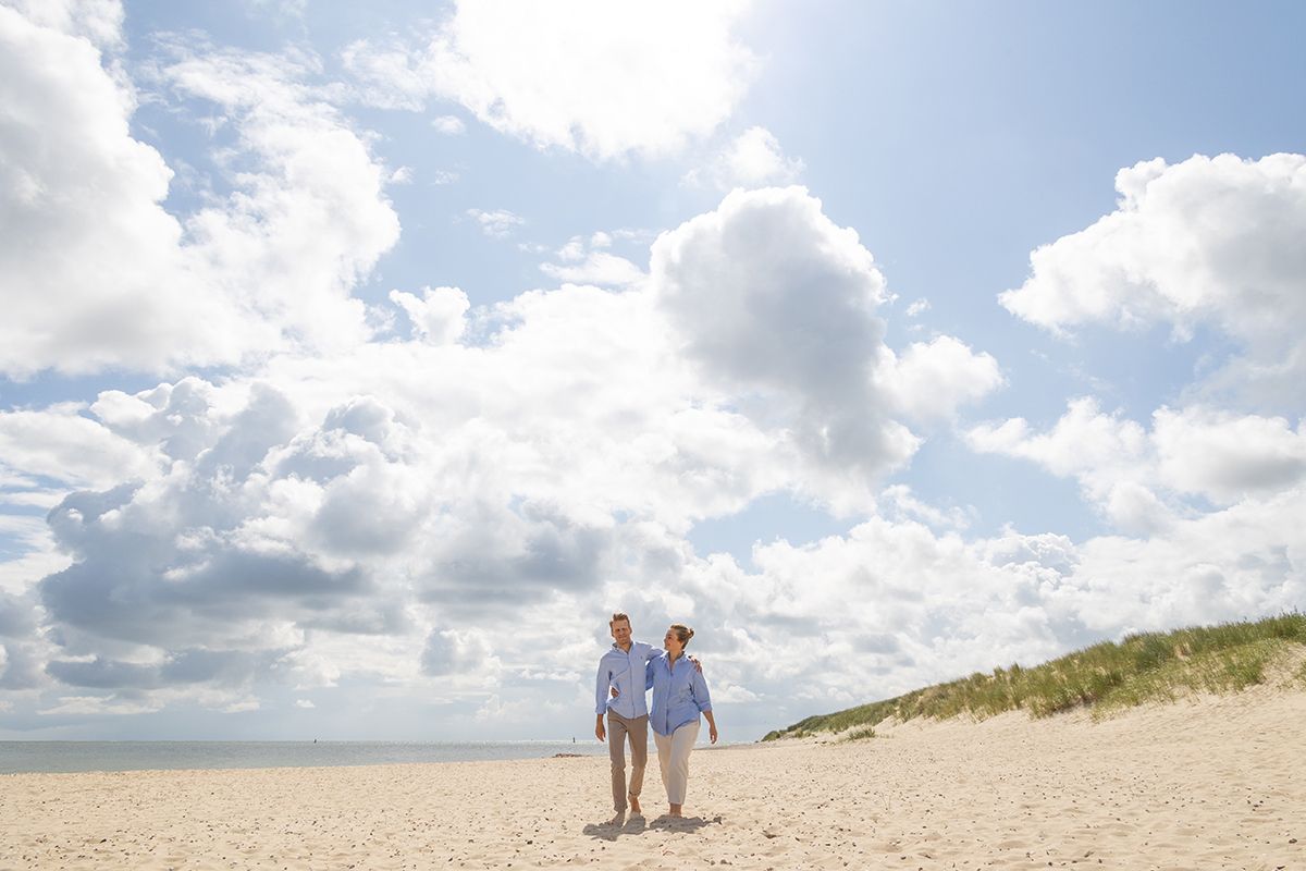 Loveshoot op strand van Texel