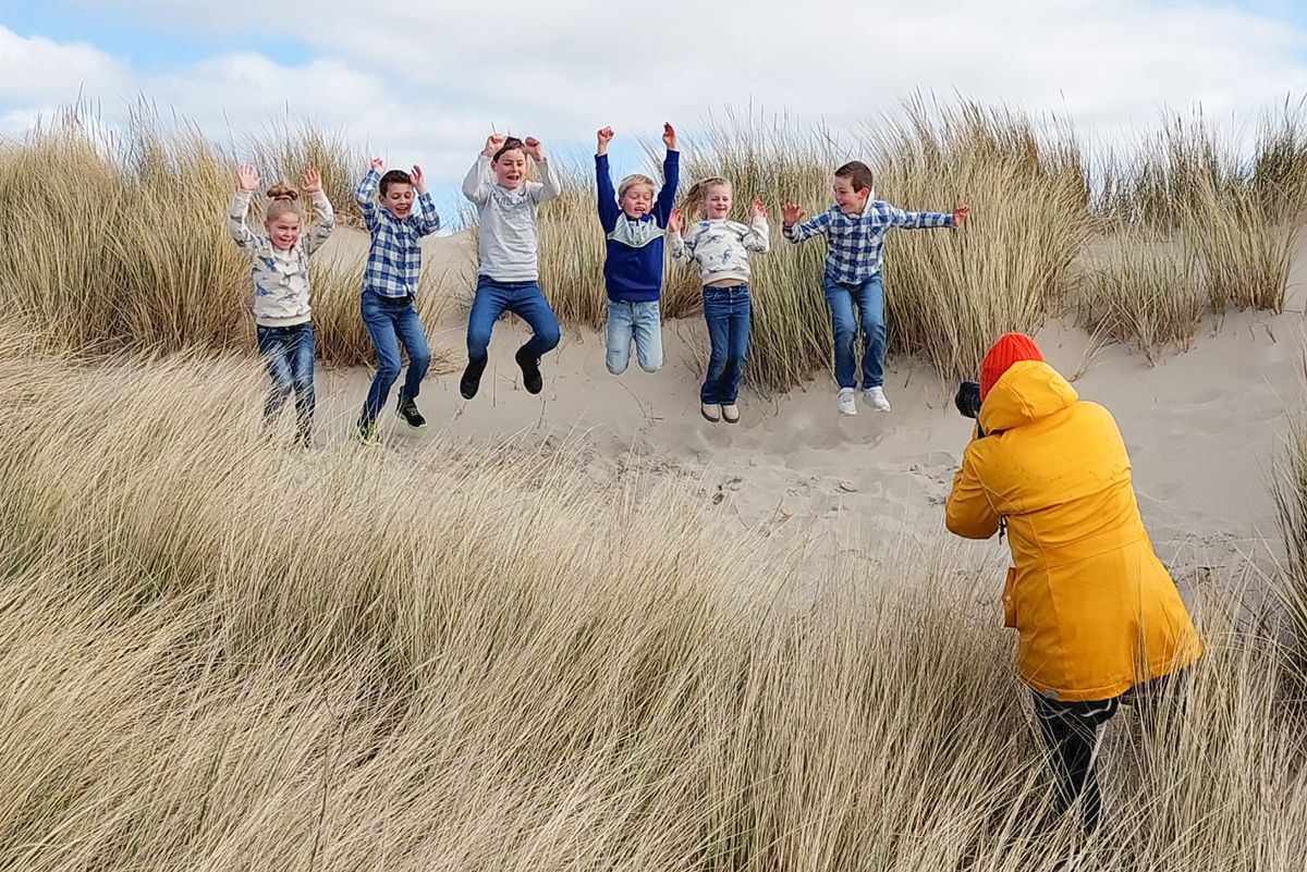 Spontane fotograaf Texel in de duinen